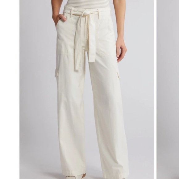 Madewell Pants - Madewell Griff Superwide Leg Cargo Pants,  Vintage Canvas SZ 33 NWT